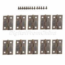 Bisagras de puerta de armario de bronce antiguo caja de madera maleta gabinete bisagra