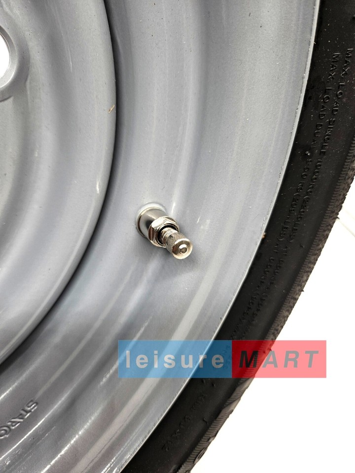 Five 195 X 12 195/60 R12C Trailer Tyre on 5 Stud 6.5 inch PCD Rim Ifor ...