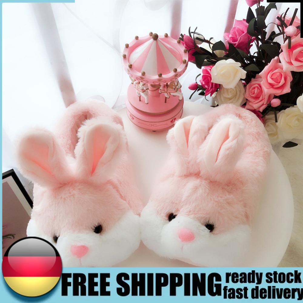 APL Carine pantofole coniglio cartone animato animali pantofole ispessite accoglienti per autunno inverno