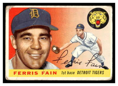 1955  Topps  Ferris Fain 11 Detroit Tigers