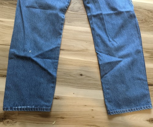Mens Jeans measures 36x32 (Paint stains, tears and torn belt loop-See pictures) - Picture 7 of 9