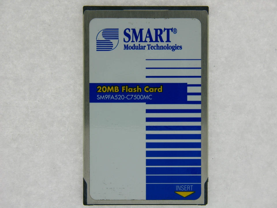 SMART Cisco 7200 7500 20MB LINEAR Flash PCMCIA card SM9FA520-C7500S