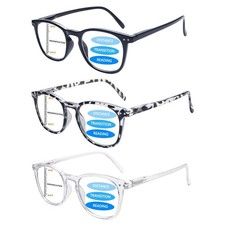 Progressive Multifocus Reading Glasses Blue Light Blocking Women/Men,Computer...