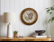 Vintage Westclox Birdhouse Ivy Wall Clock Woo...