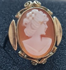 Antik Gemme Ring 333er, 8 Karat, Zeitloses Schmuckstück. Gr. 55