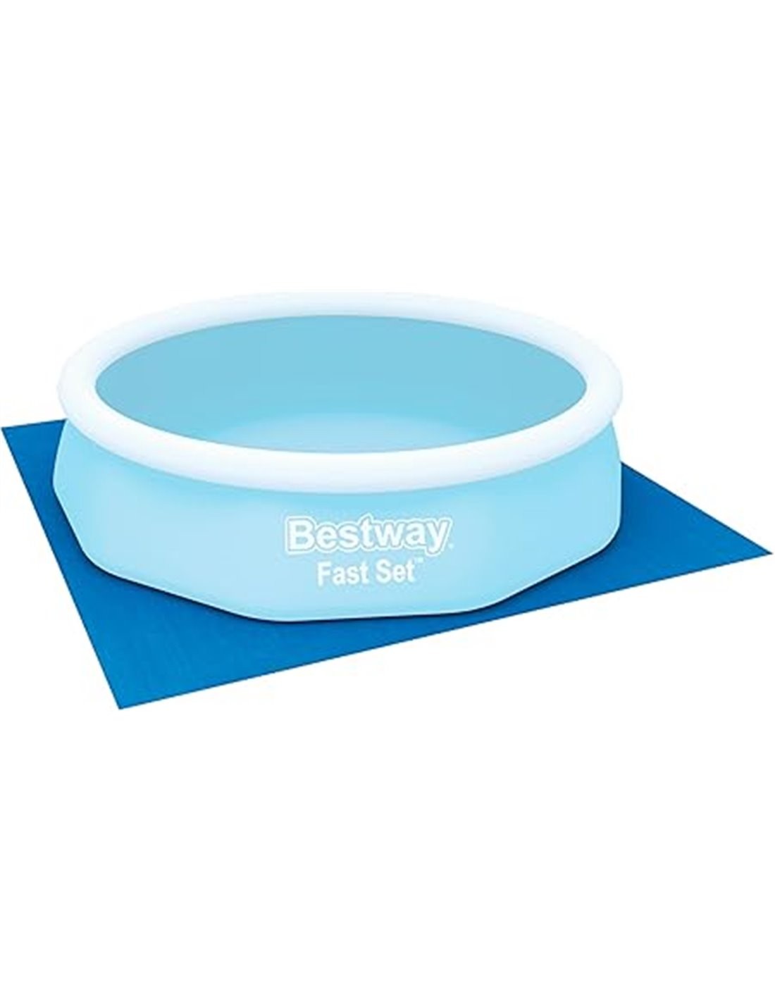 BESTWAY Tapiz Protector de Suelo 335x335 cm para Piscinas Desmontables Azul