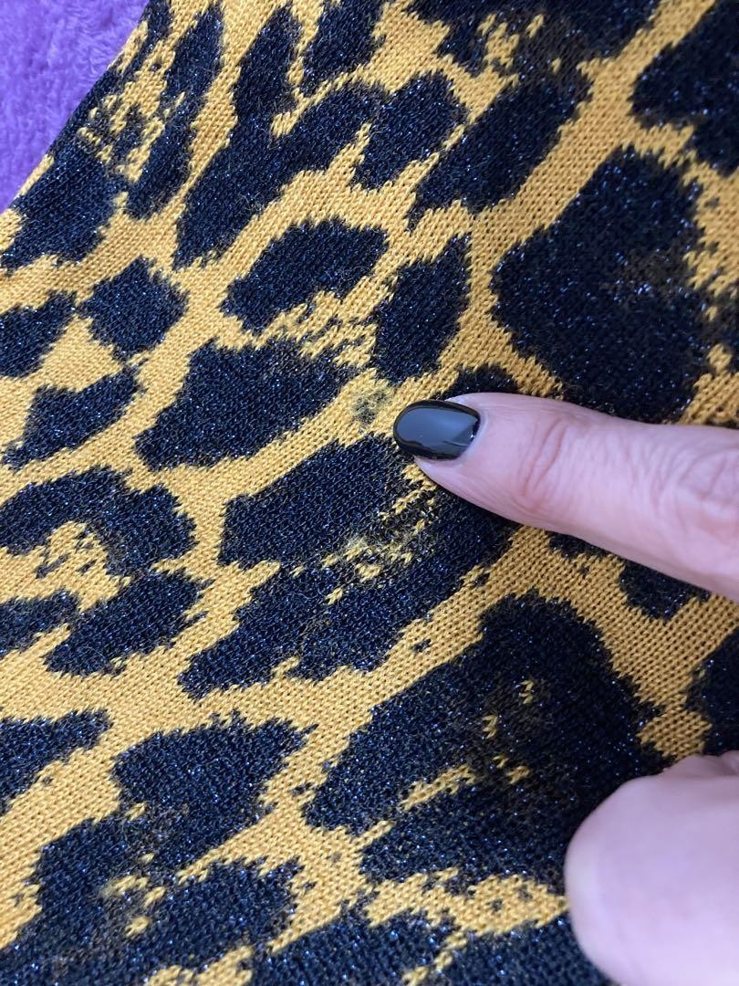 ヴィンテージ!! 【YSL】イヴサンローラン／レオパード柄カーディガン Vintage YSL Yves Saint Laurent Leopard Print Cardigan | eBay