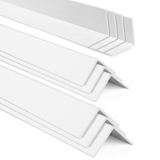 10 Pieces 1-1/8 x 48Inch Wall Corner Protector Guards, Plastic Walls Edge Pro...