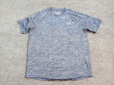 Under Armour Shirt Mens Medium Blue T-shirt Short Sleeve Tech Tee Gym Training