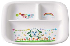 Skater baby tableware lunch plate for children plastic 470ml peek-a-boo XP7AG-A