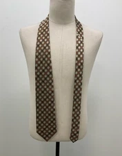 Bergamo New York Brown Multi Check Necktie