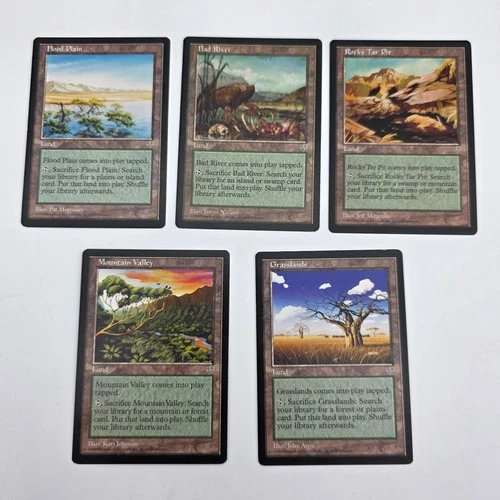 5 Fetch Land - Mirage - 1x of each - Sets - Magic MTG FTG