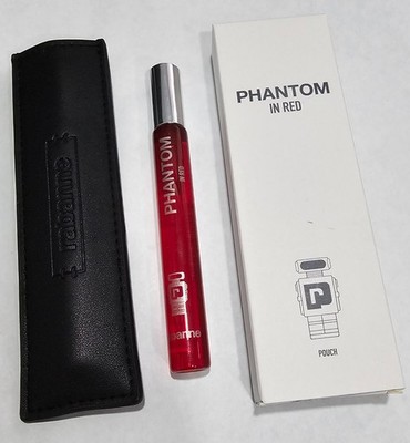 PACO RABANNE Phantom In Red Parfum Elixir Travel Spray Pouch 0.34 oz New 2026
