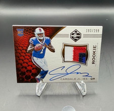 2016 Limited CARDALE JONES #137 RC SP/299 RPA Rookie Patch On Card Auto. rookie card picture