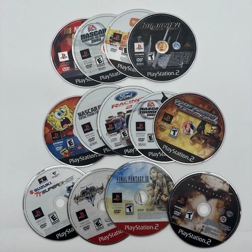 PlayStation 2 Game Lot (13) Disc Only - Final Fantasy XII, Kingdom Hearts, Etc
