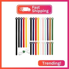 150PCS Cable Ties  4 6 8 10 Inch Reusable Cable Management, Multi-Purpose Adjusta