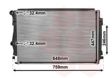 Kühler Wasserkühler für VW Passat Variant Tiguan Skoda Octavia III Combi Superb