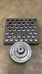 HARDINGE SJOGREN NO.2-D6'' SPEED COLLET CHUCK 2J COLLET D1-6 W/ Set Of Collets