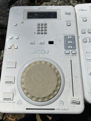 Gemini ICDJ CD player/DJ turntable Tested No Power Cord- Used | eBay