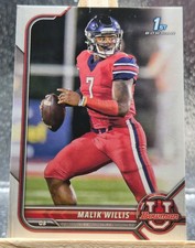 MALIK WILLIS 2021-22 Bowman University #29 1st BOWMAN CARD