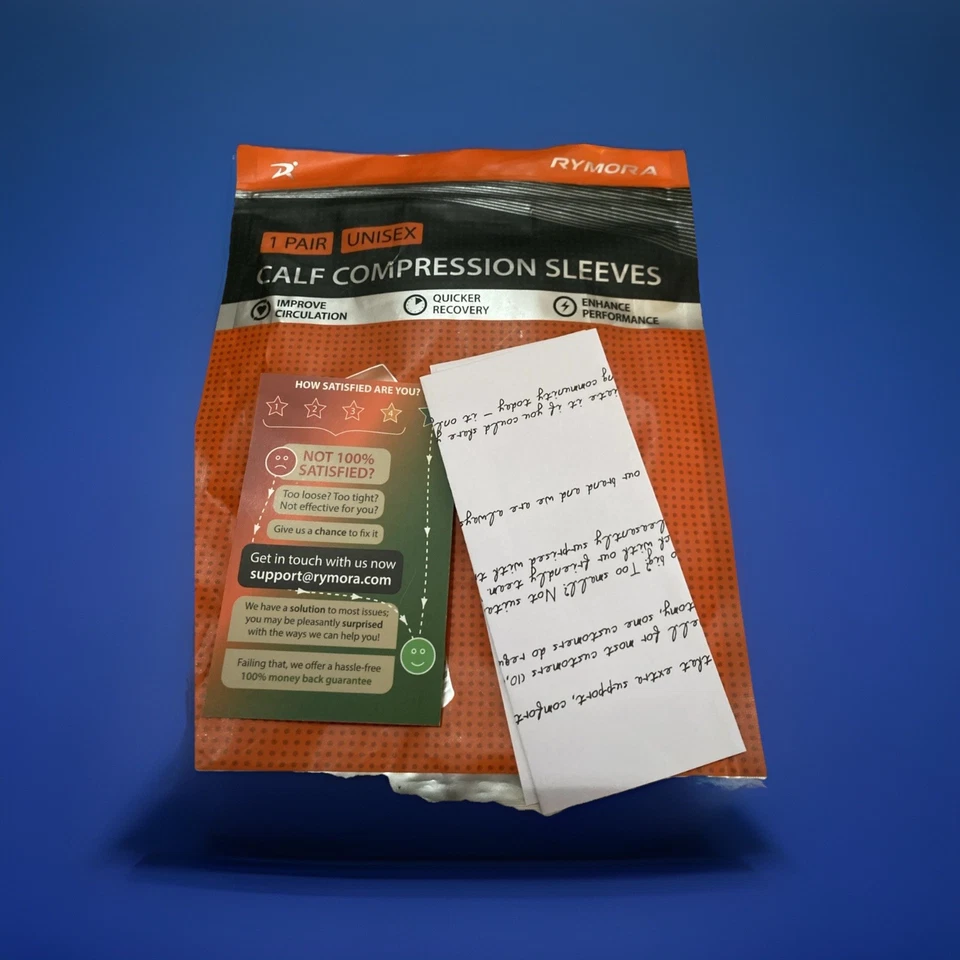 Rumors Calf Compression Sleeves Unisex White Size Medium New - Image 2 of 4