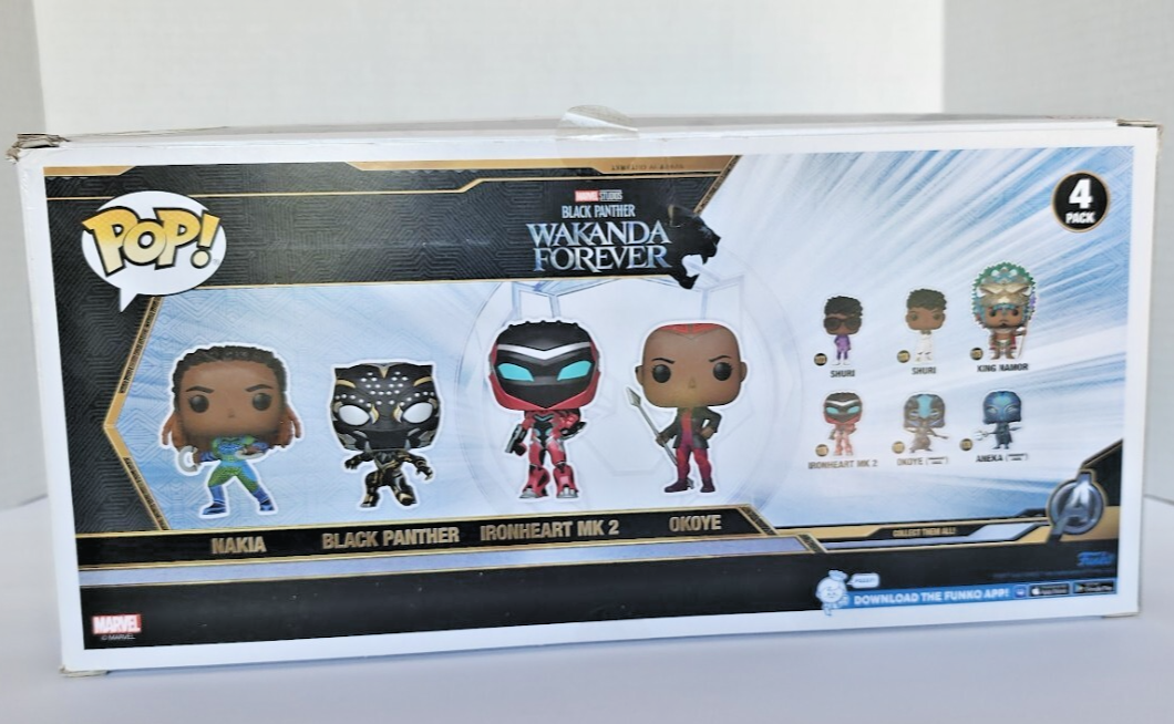 Funko Pop! Marvel Black Panther Wakanda Forever 4 Stück