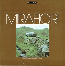 Fiat Mirafiori 1600 CL Estate sales brochure - 1978 Very good condition