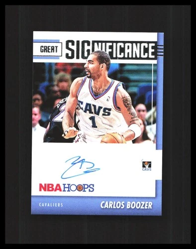2021-22 Carlos Boozer Auto NBA Hoops Great SIGnificance #GS-CBZ Cavaliers