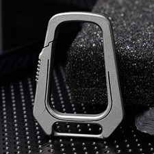 Titan Schlüsselanhänger Clip Karabiner EDC Schlüsselhalter Taschenhaken Tragbar