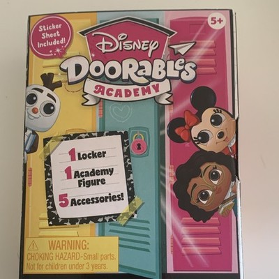 Disney Doorables Academy Locker Set Minnie Mouse Olaf Figure Accessories