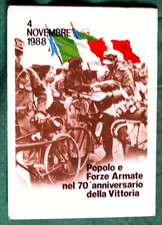 CARTOLINA FORZE ARMATE 4 NOVEMBRE 1988 70° DELLA VITTORIA