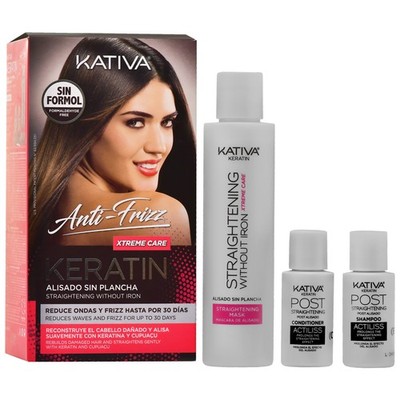 Kativa Keratin Xtreme Care Set   Keratin-Glättung für lockiges Haar