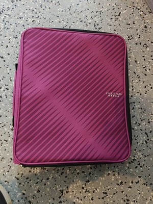 Five Star Zipper Binder, 2 Inch 3-Ring Binder for School, 6 Pocket Expanding 380