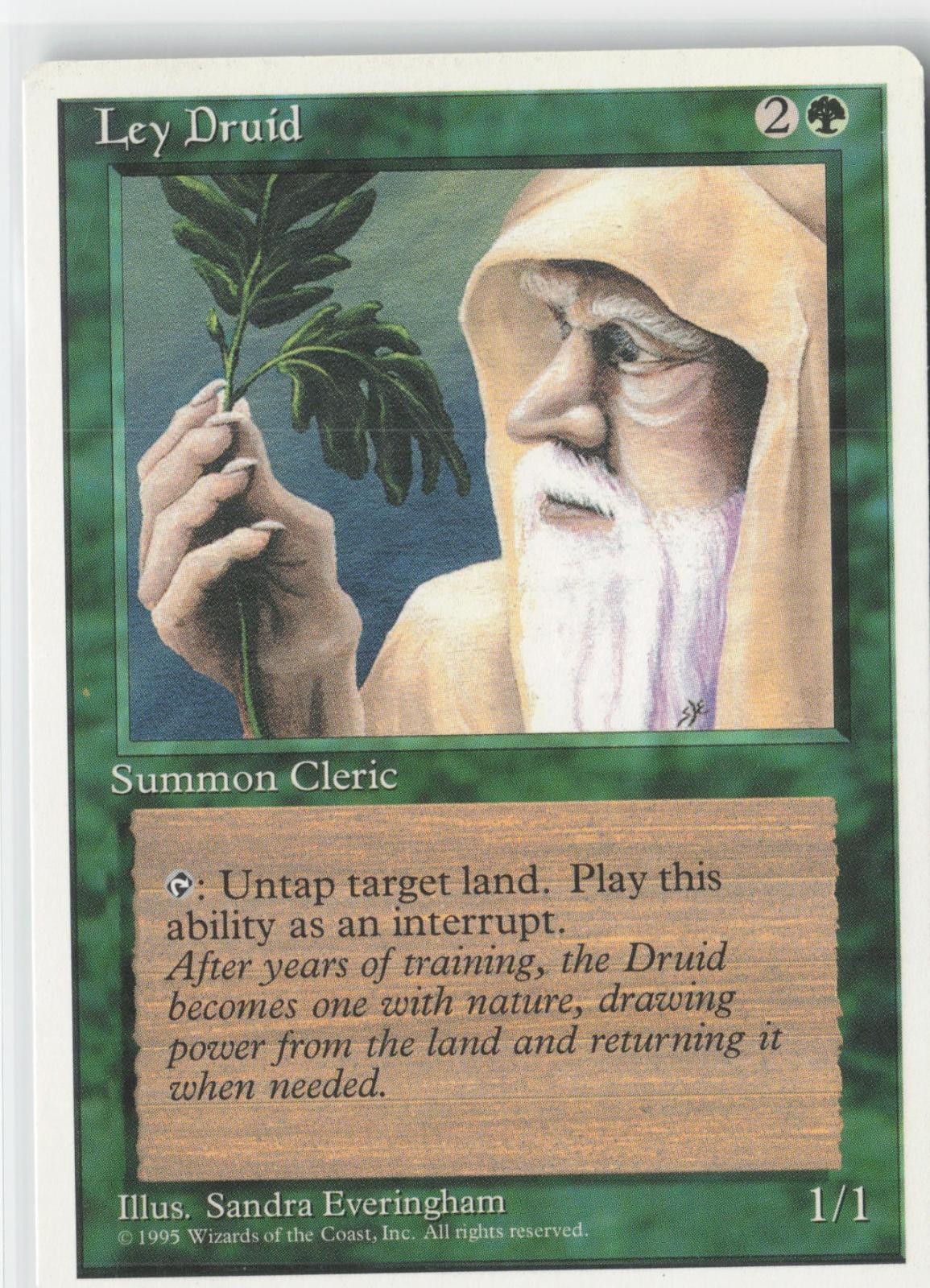 Ley Druid Uncommon Fourth Edition Magic: The Gathering Near Mint