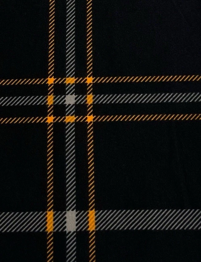 LuLaRoe Leggings TC Tall Curvy HTF BLACK ORANGE Stripe PLAID Autumn Fall SOFT - Image 2 of 4