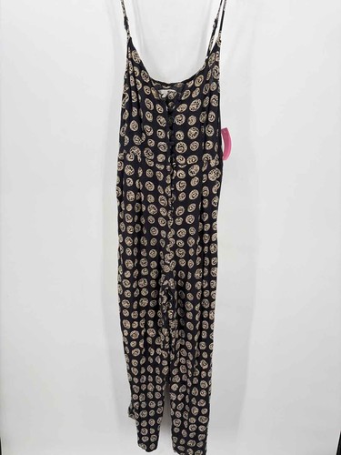 Amuse Society Navy Size Small Sleeveless Jumpsuit