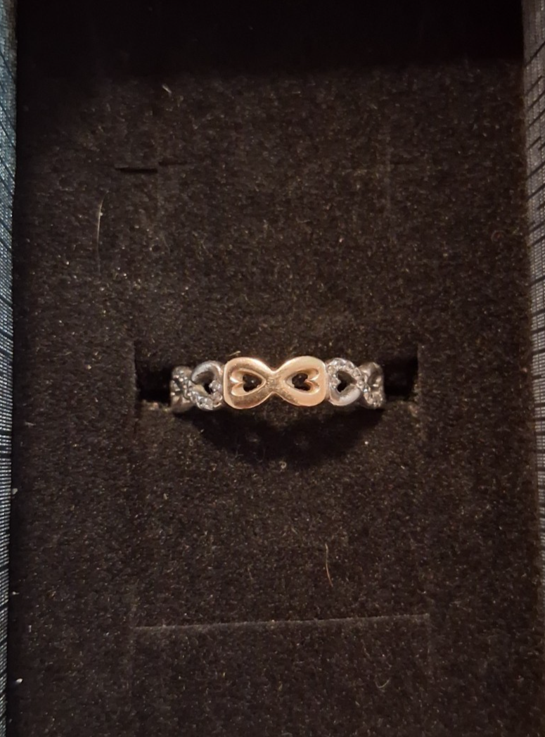 Pandora Infinite Love Ring in Size 6 Sterling Silver Romantic Gift