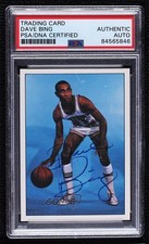 PSA/DNA 1981 TCMA NBA Dave Bing #1981-22 Certified Authentic Auto HOF 0o9