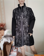 SPORTALM Mantel Trenchcoat GR 42 L/XL  wie Neu Black tailliert edel TRENCH Jacke