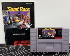 Stunt Race FX (SNES) Super Nintendo Cartridge + Manual 1994 RARE