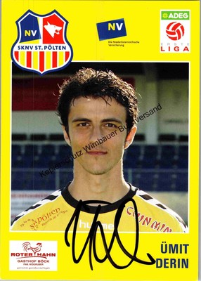 Original Autogramm Ümit Derin SKNV St. Pölten /// Autograph signiert sign 343701