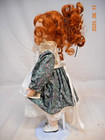 Porcelain Geppeddo Doll Red Hair and Green Eyes, 14-inches — photo 5