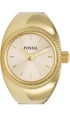 Fossil ES5246 Gold Tone Ring Watch Women  s NWT Original Tin Box Trendy