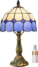 Table Lamp Tiffany-Style 8 Inch Mediterranean Series Stained Glass Lampshades