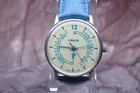BLUE RAKETA MEDICAL DOCTOR RUSSIAN SOVIET USSR MECHANICAL WIND UP WATCH 1980s 1