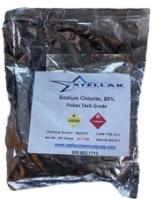 Stellar Chemical Corp Flakes 80% Pure 100 Grams For Water Treatment