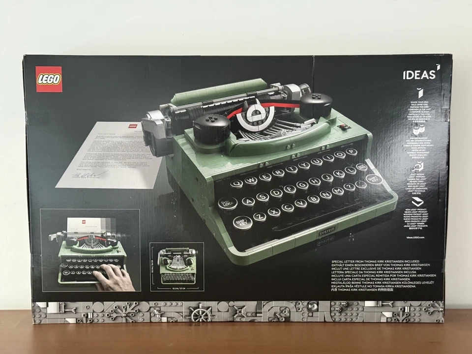 LEGO Ideas 21327 Macchina da Scrivere Nuova Sigillata Set Ritirato - Immagine 2 di 4