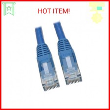 Tripp Lite Cat6 Gigabit Snagless Molded Patch Cable RJ45 M/M - Blue, 10-ft. N2