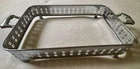 Vintage Metal Casserole Dish Carrier Rack W/Handles Pyrex Shaped Baking Dish