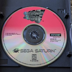 Natsume Highway 2000 Sega Saturn 1996 Racing Arcade Manual Two Player NTSC-U/C